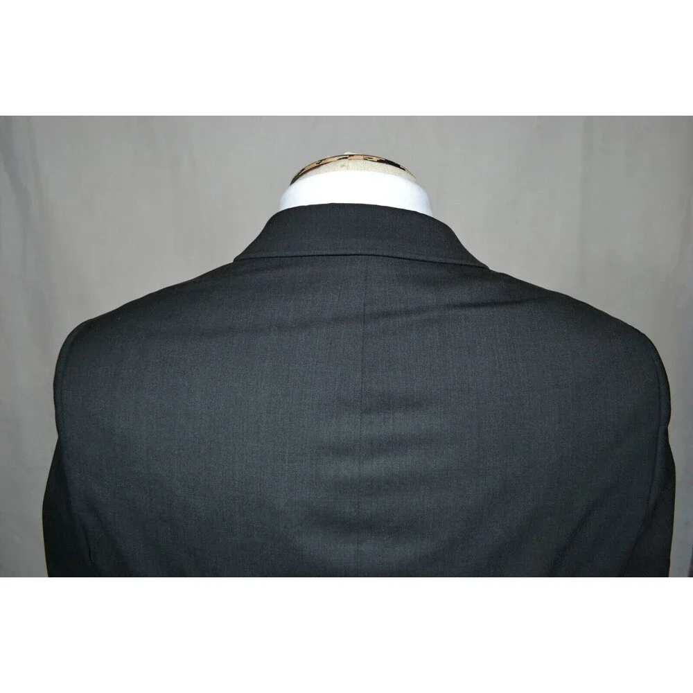 Banana Republic Blazer Mens 42R Gray Marzotto Wool Sport Coat 2 Button Jacket‎